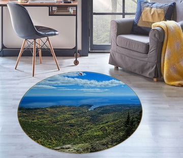 3D Grassland 11195 Kathy Barefield Rug Round Non Slip Rug Mat