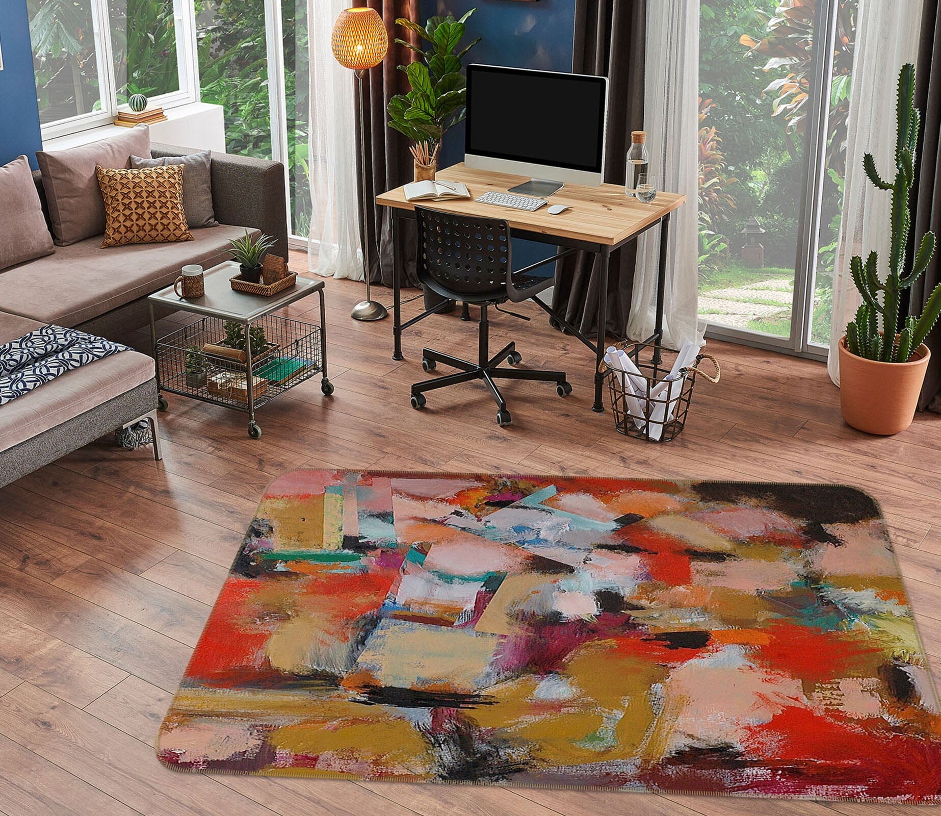3D Color Graffiti 1015 Allan P. Friedlander Rug Non Slip Rug Mat Mat AJ Creativity Home 