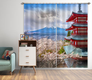 3D Flower Castle 067 Marco Carmassi Curtain Curtains Drapes Curtains AJ Creativity Home 