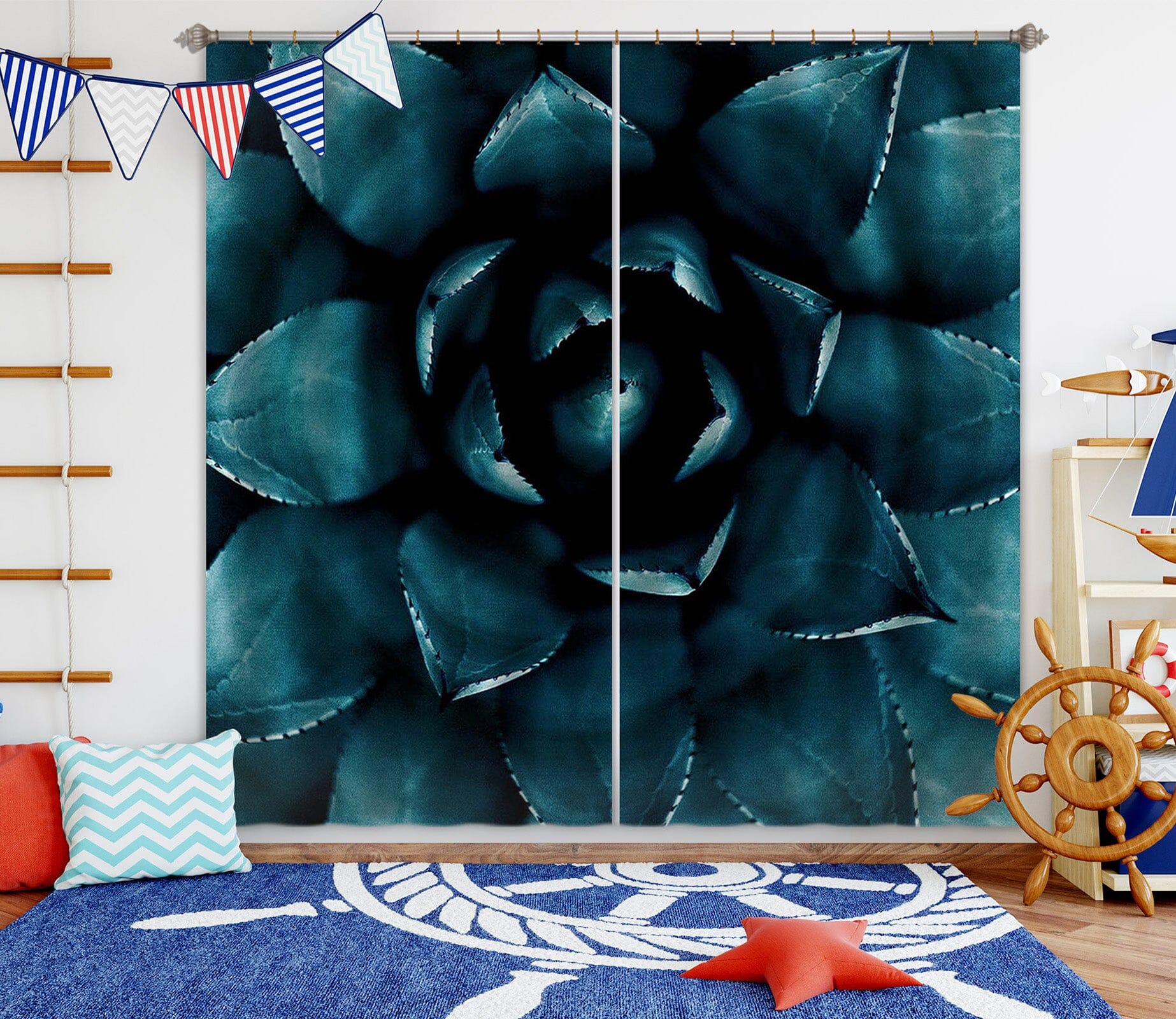 3D Green Flesh 042 Boris Draschoff Curtain Curtains Drapes Curtains AJ Creativity Home 