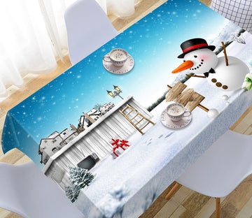 3D Snowman Palace 9 Tablecloths Tablecloths AJ Creativity Home 