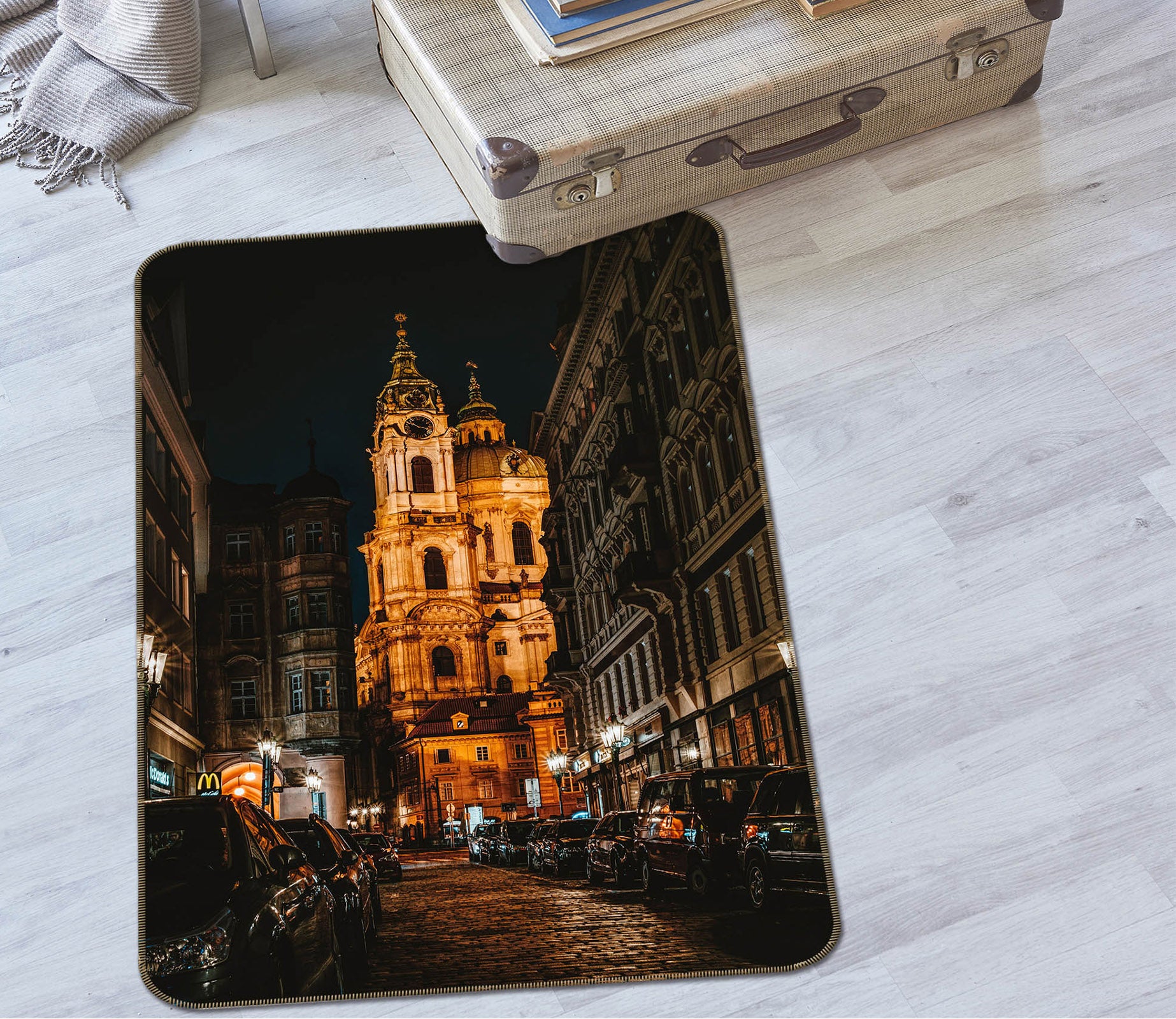 3D Building Construction 65161 Non Slip Rug Mat