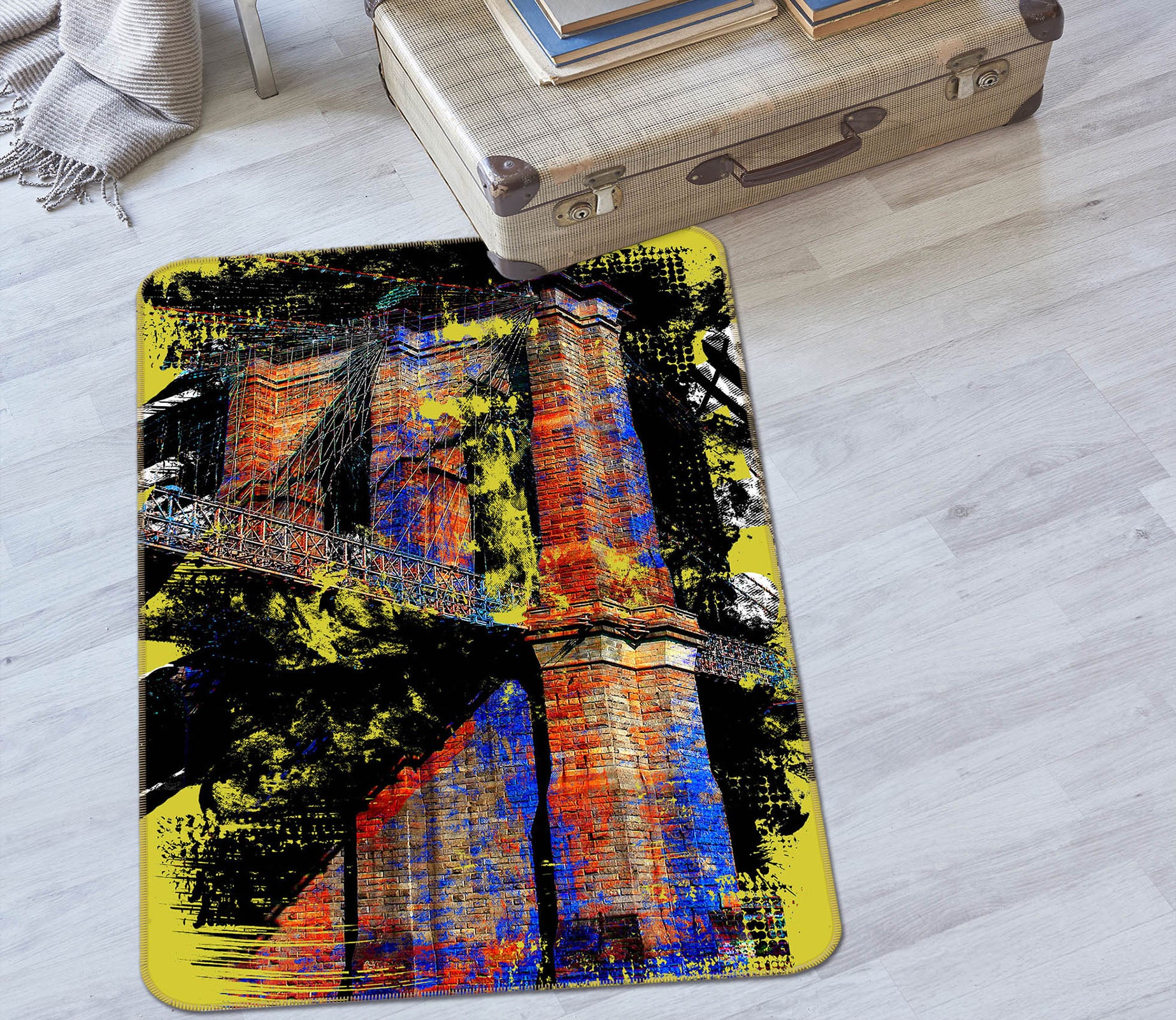 3D Architectural Reflection 32134 Non Slip Rug Mat