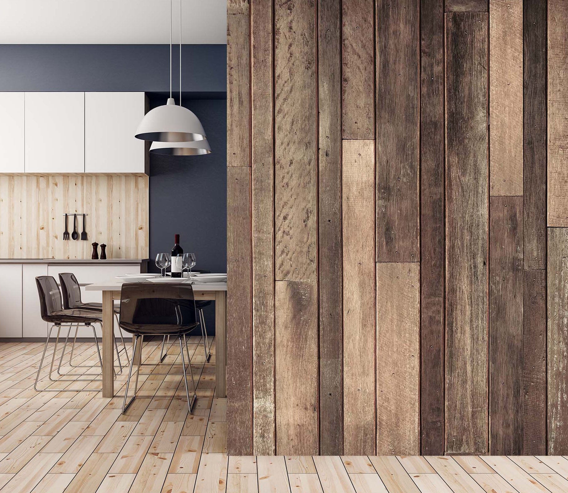 3D Old Wooden Board 013 Wall Murals Wallpaper AJ Wallpaper 2 