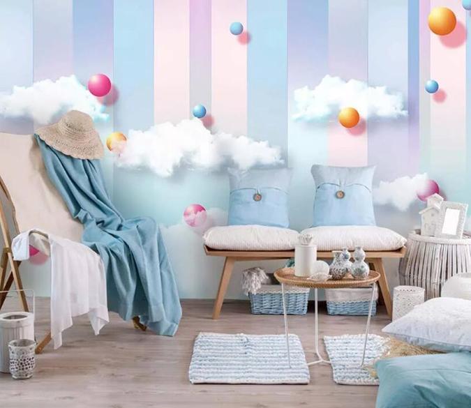 3D Cute Ball 490 Wall Murals Wallpaper AJ Wallpaper 2 