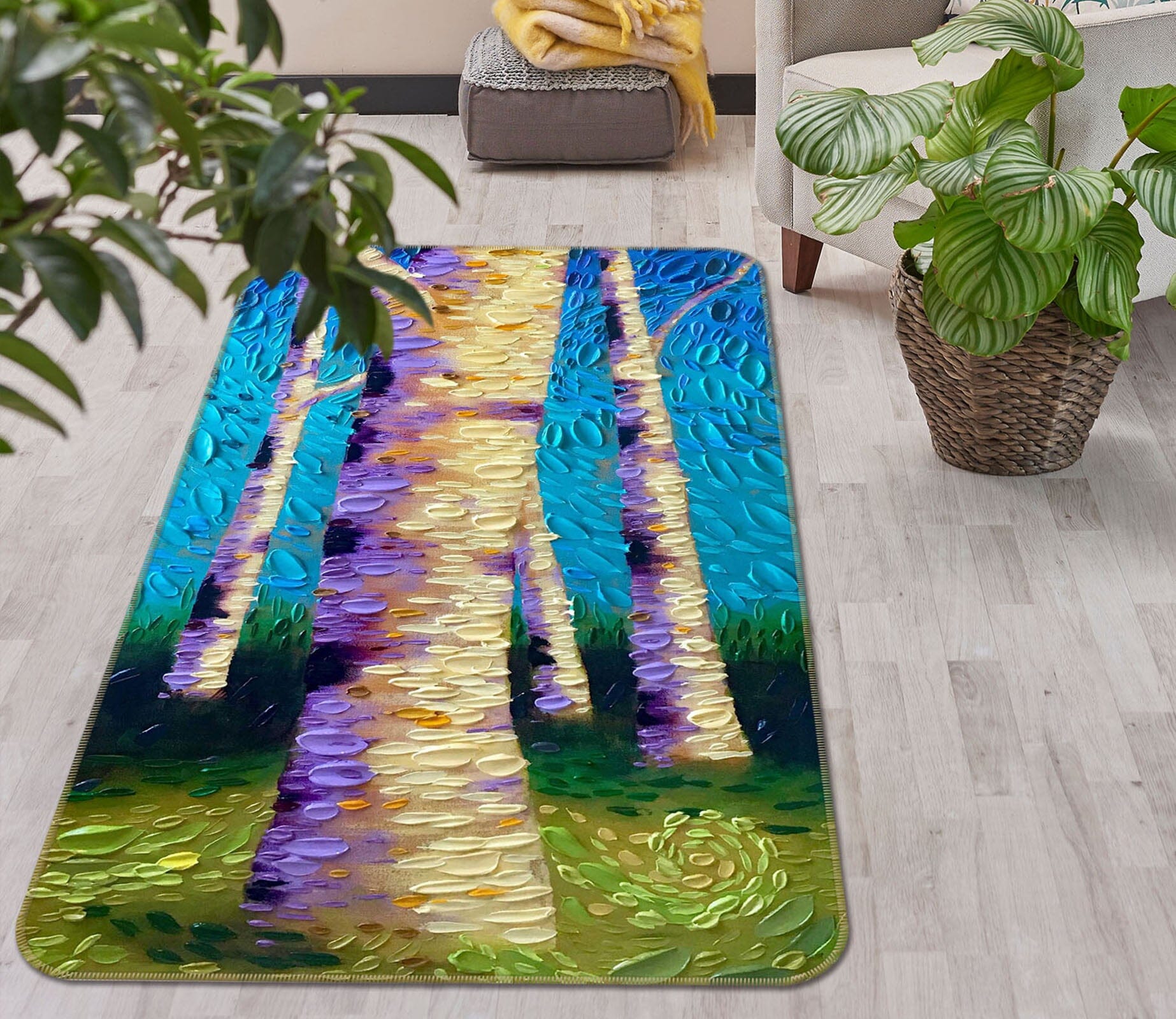 3D Garden Mystery Panel 1027 Dena Tollefson Rug Non Slip Rug Mat Mat AJ Creativity Home 