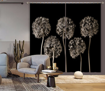 3D Simple Dandelion 6304 Assaf Frank Curtain Curtains Drapes