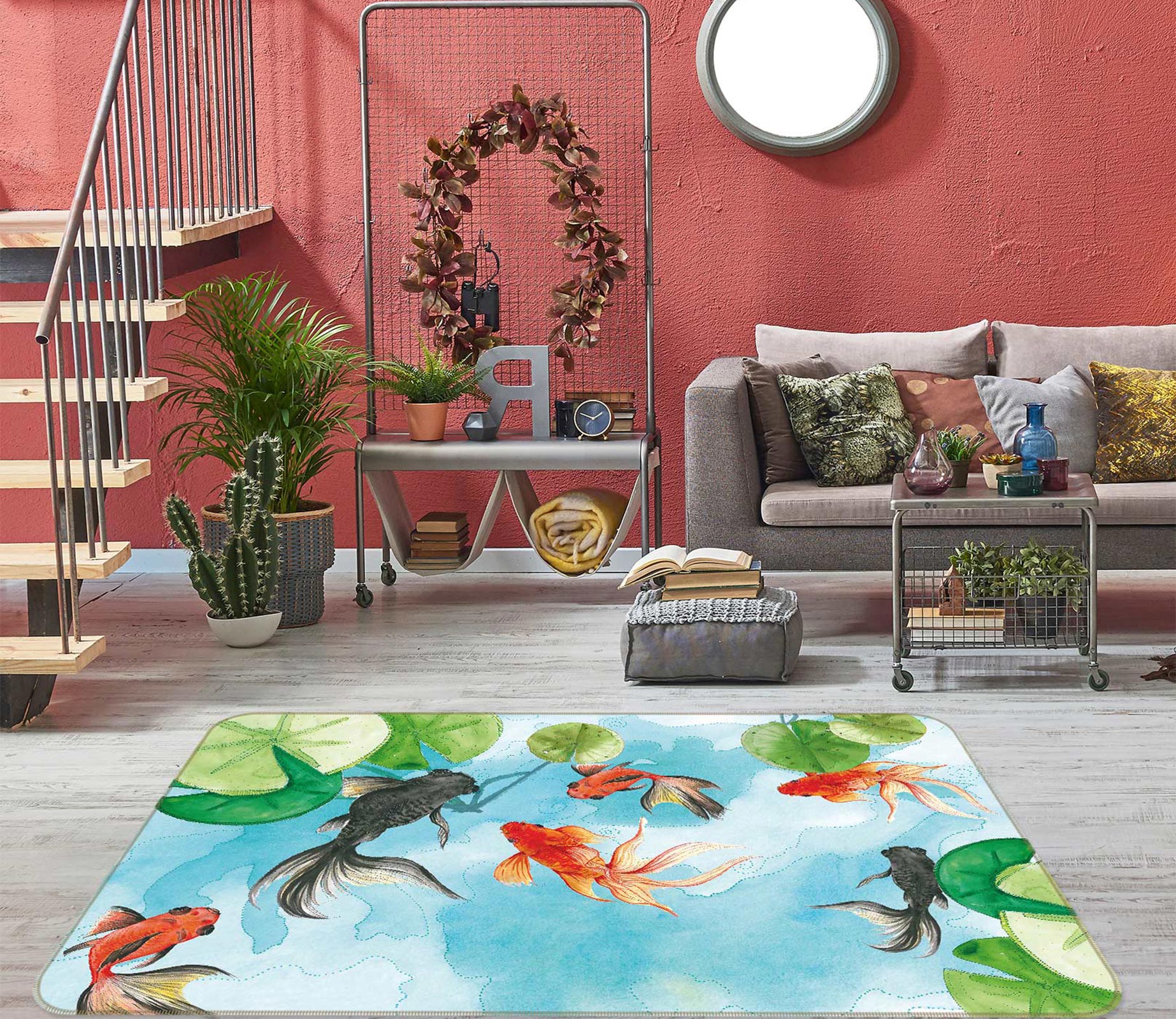 3D Goldfish 77070 Non Slip Rug Mat