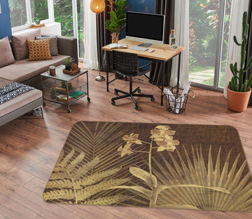 3D Leaves Pattern 32064 Non Slip Rug Mat
