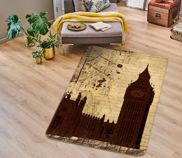 3D Building 32141 Non Slip Rug Mat