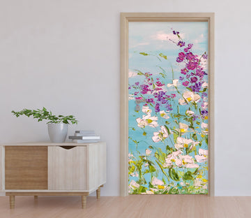 3D Paint Flower Sky 859 Skromova Marina Door Mural