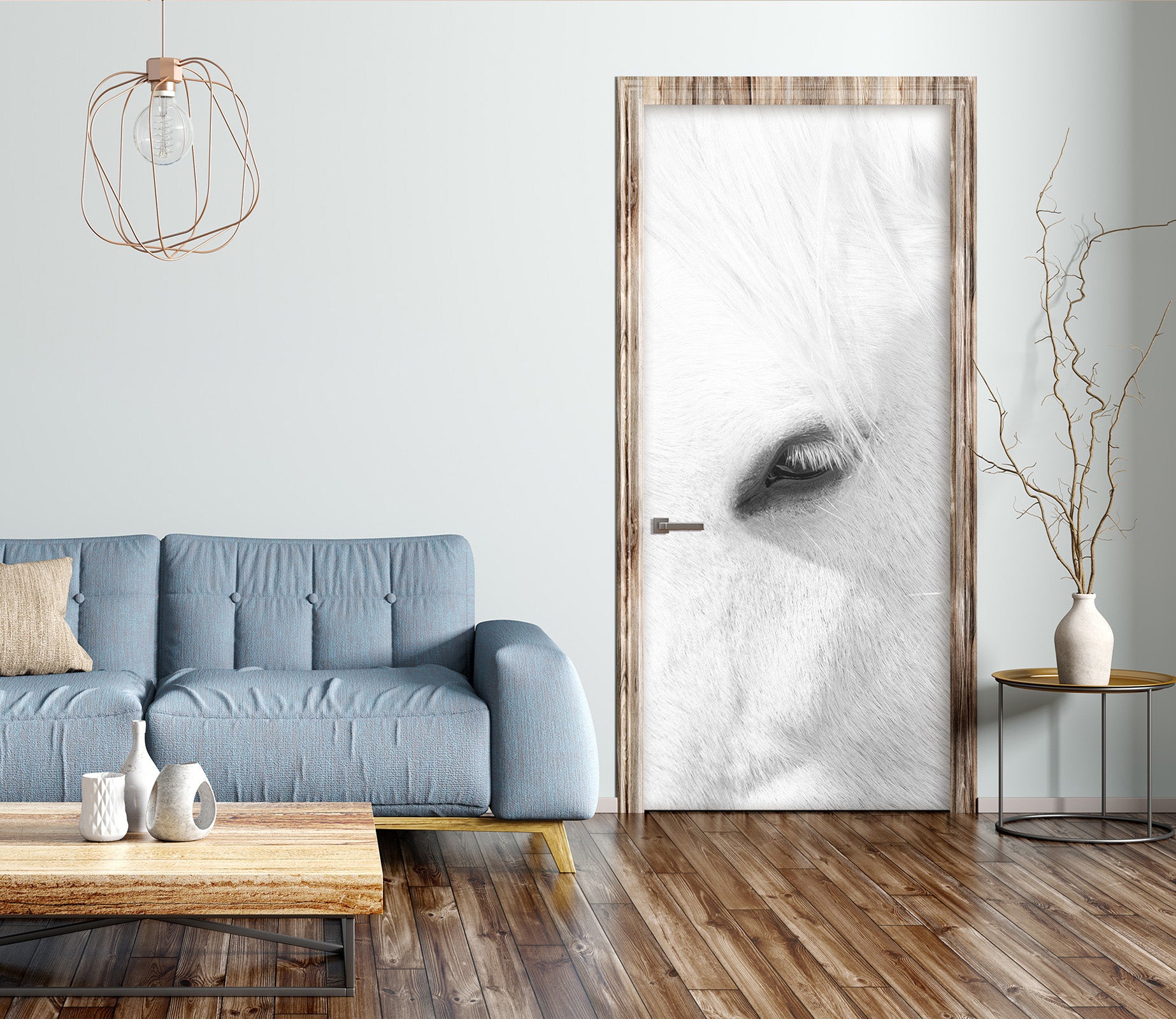 3D Horse Eyes 122151 Marco Carmassi Door Mural