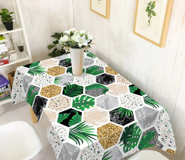 3D Hexagonal Plant Pattern 76 Tablecloths Wallpaper AJ Wallpaper 