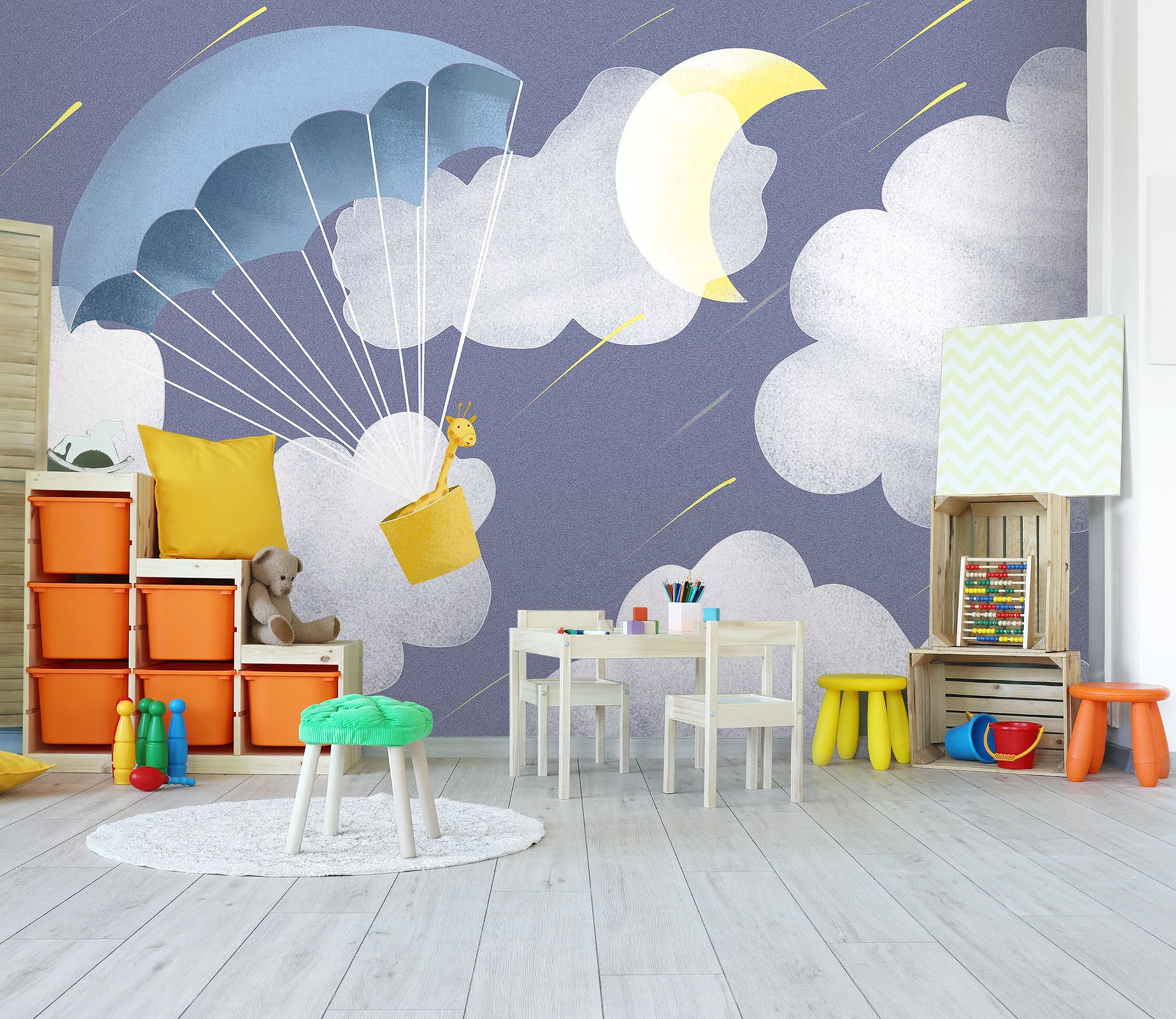3D Cartoon Moon 272 Wall Murals