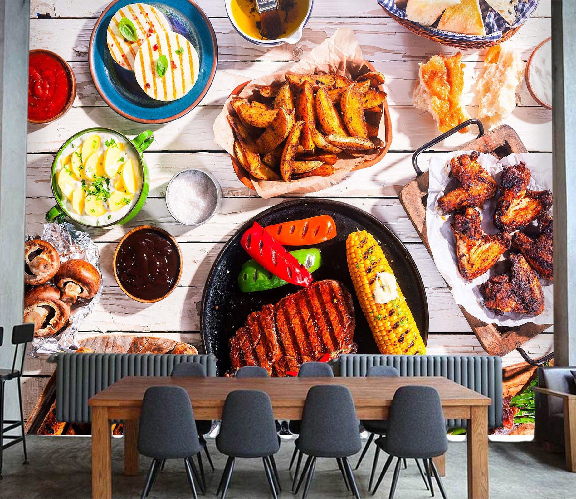 3D Tasting Food 1480 Wall Murals Wallpaper AJ Wallpaper 2 