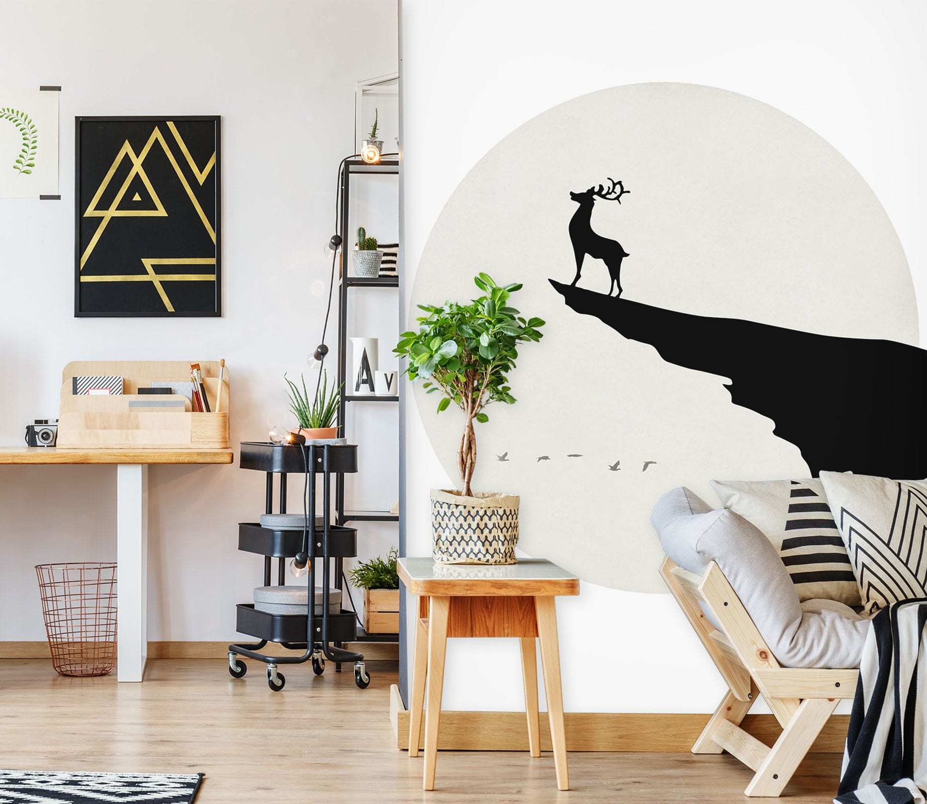 3D Alpine Fawn 060 Wall Murals Wallpaper AJ Wallpaper 2 