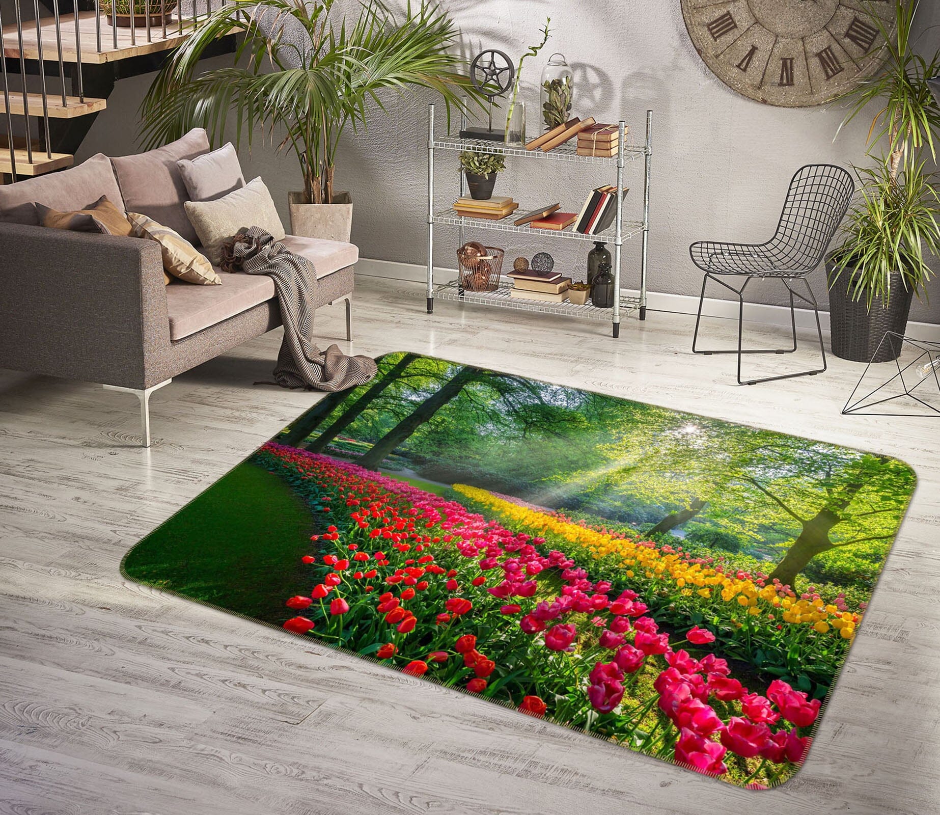 3D Spring Garden 1151 Marco Carmassi Rug Non Slip Rug Mat Mat AJ Creativity Home 