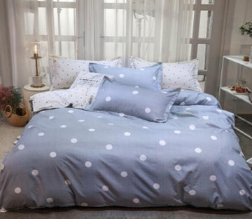 3D White Waves On Gray Background 5195 Bed Pillowcases Quilt