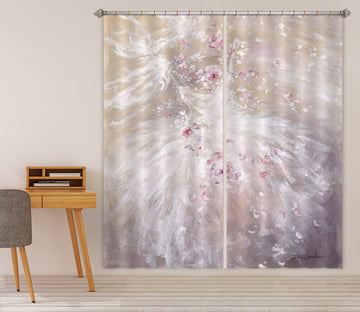 3D White Skirt Flower Vine 2191 Debi Coules Curtain Curtains Drapes