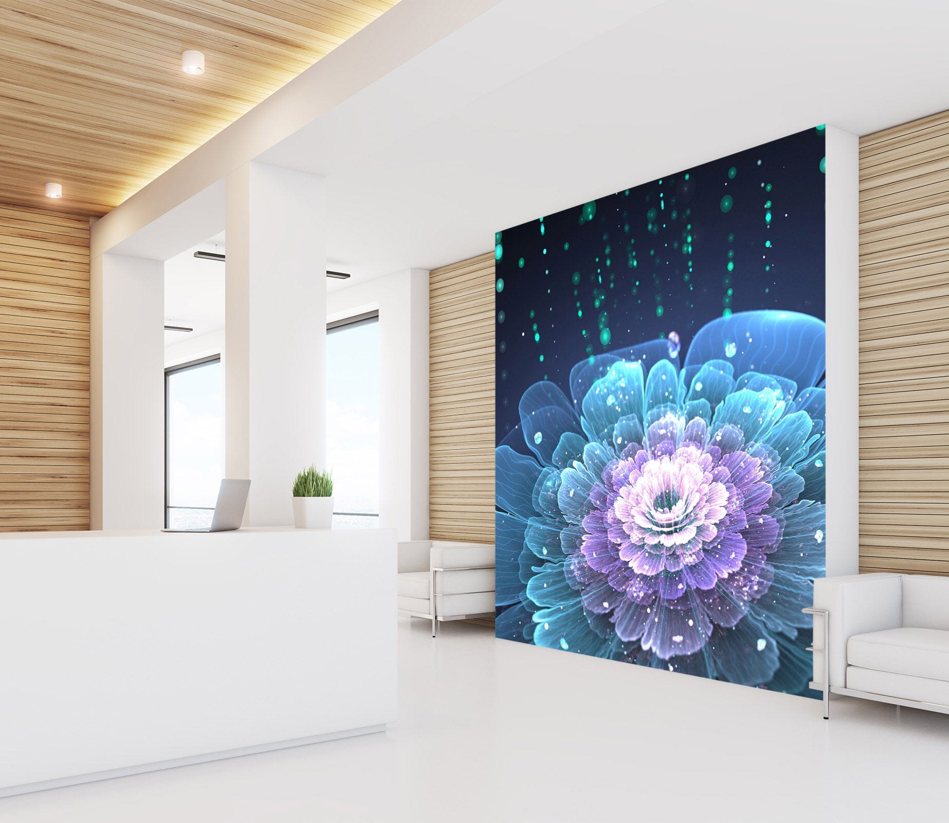 3D Raindrop Lotus 2012 Wall Murals Wallpaper AJ Wallpaper 2 