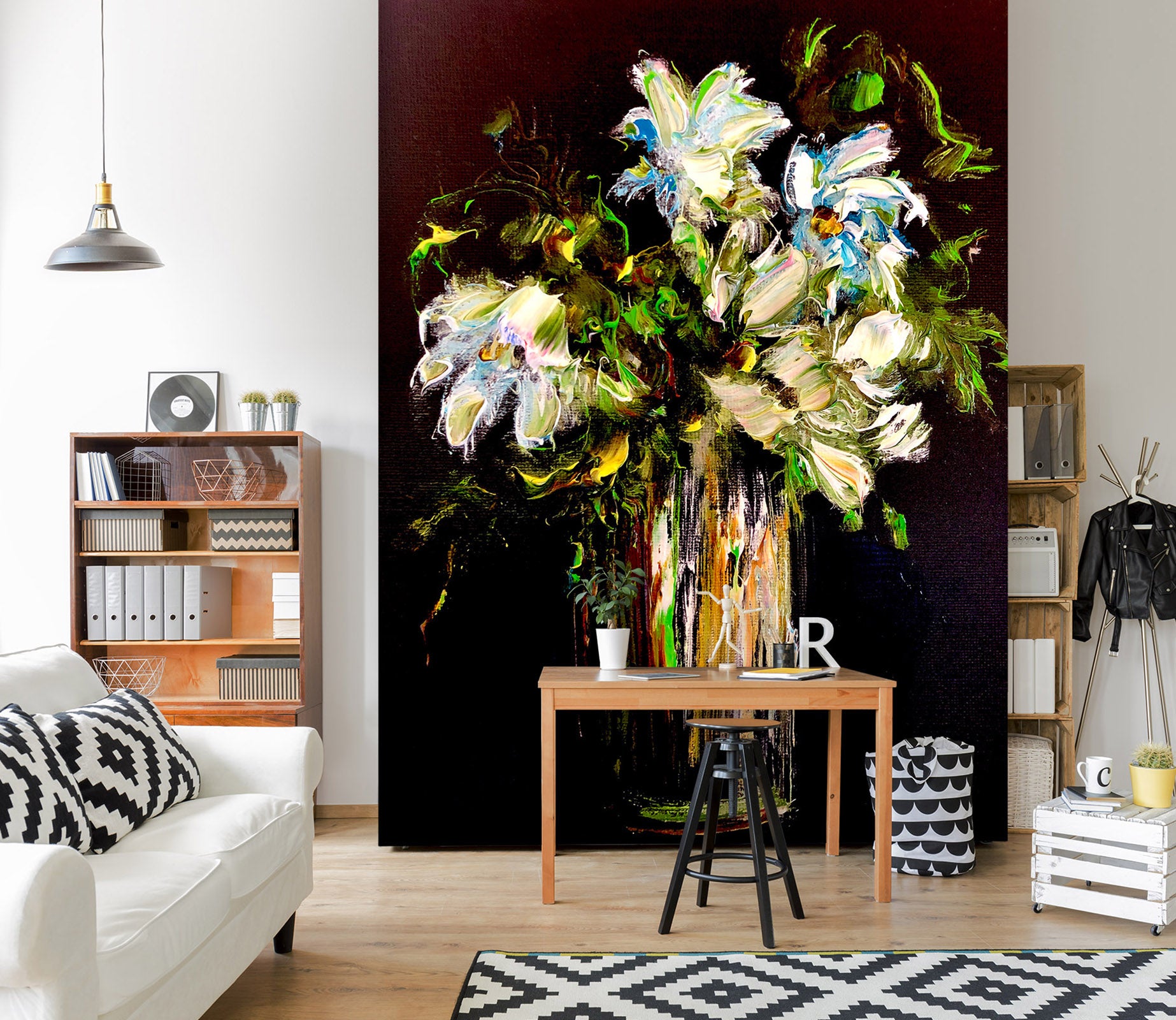 3D Painted Bouquet 292 Skromova Marina Wall Mural Wall Murals