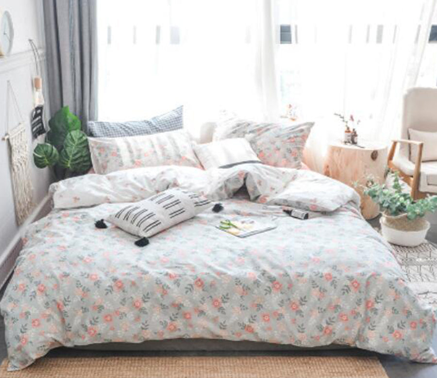 3D Flower Pattern 40083 Bed Pillowcases Quilt