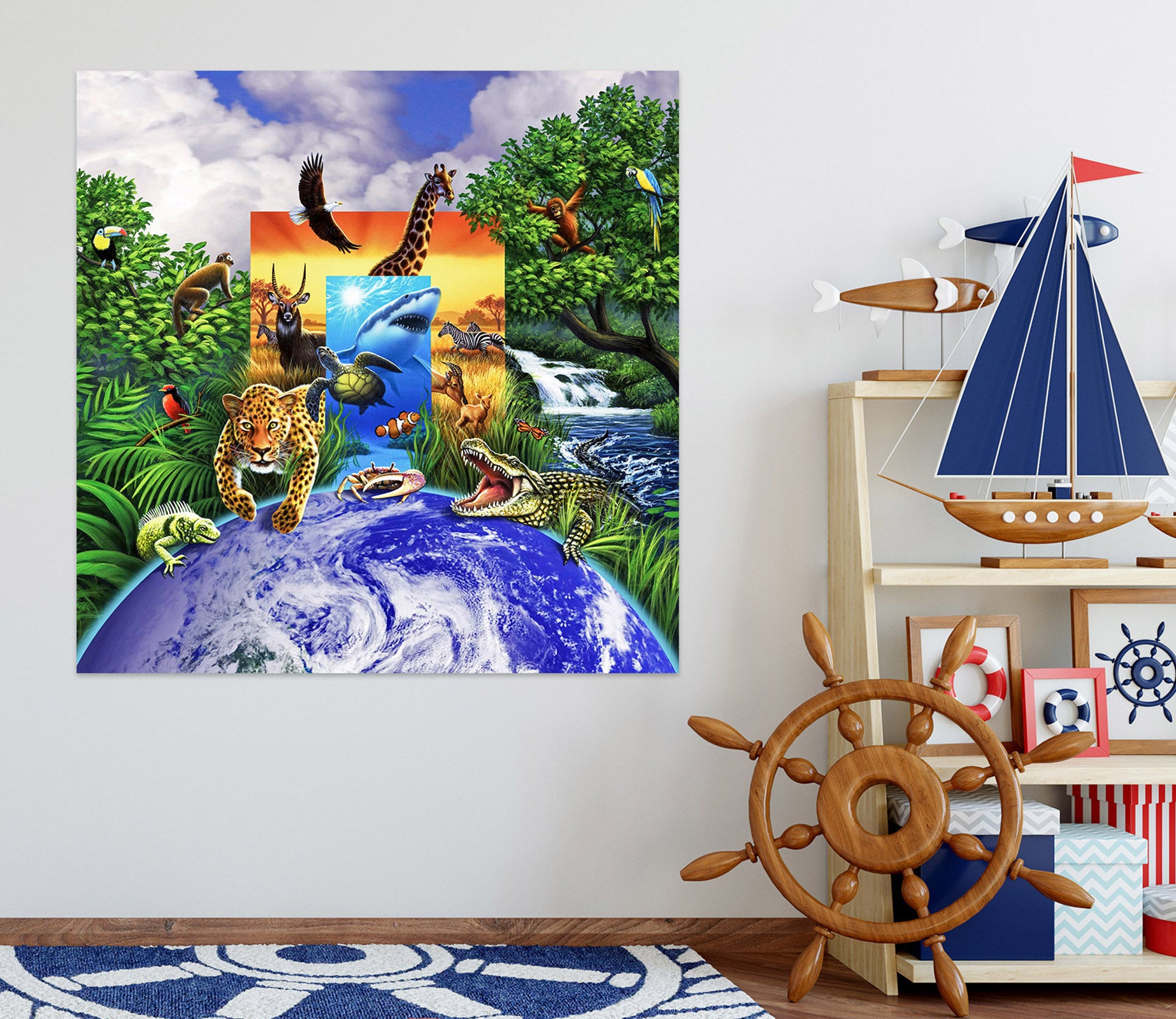 3D Wild World 85186 Jerry LoFaro Wall Sticker