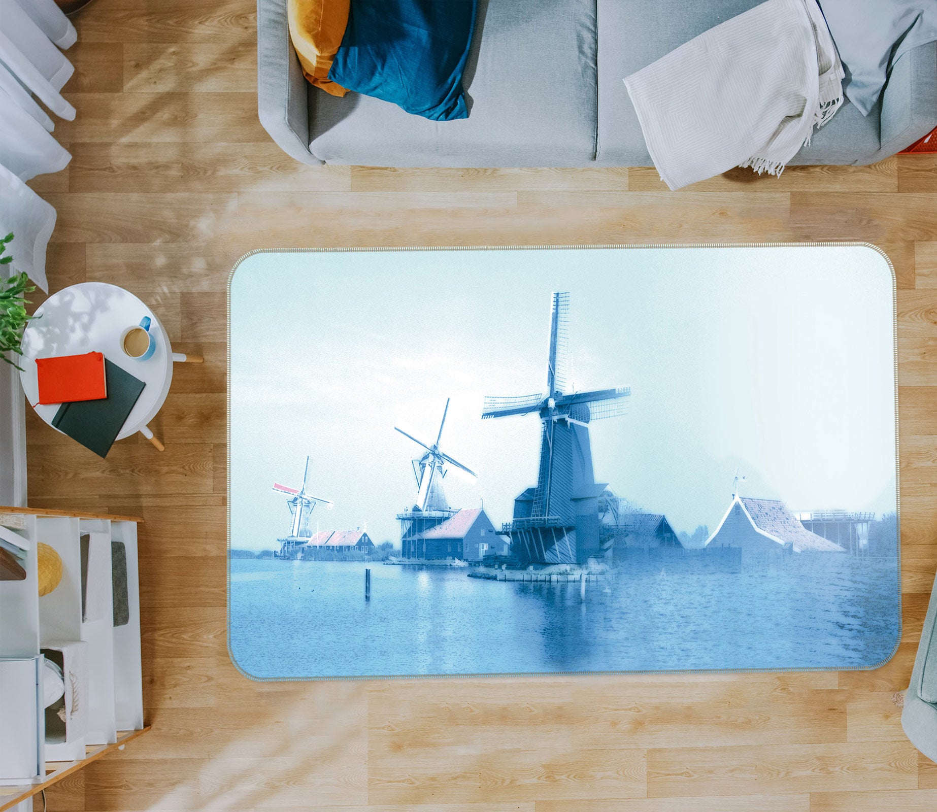 3D Windmill 75195 Non Slip Rug Mat
