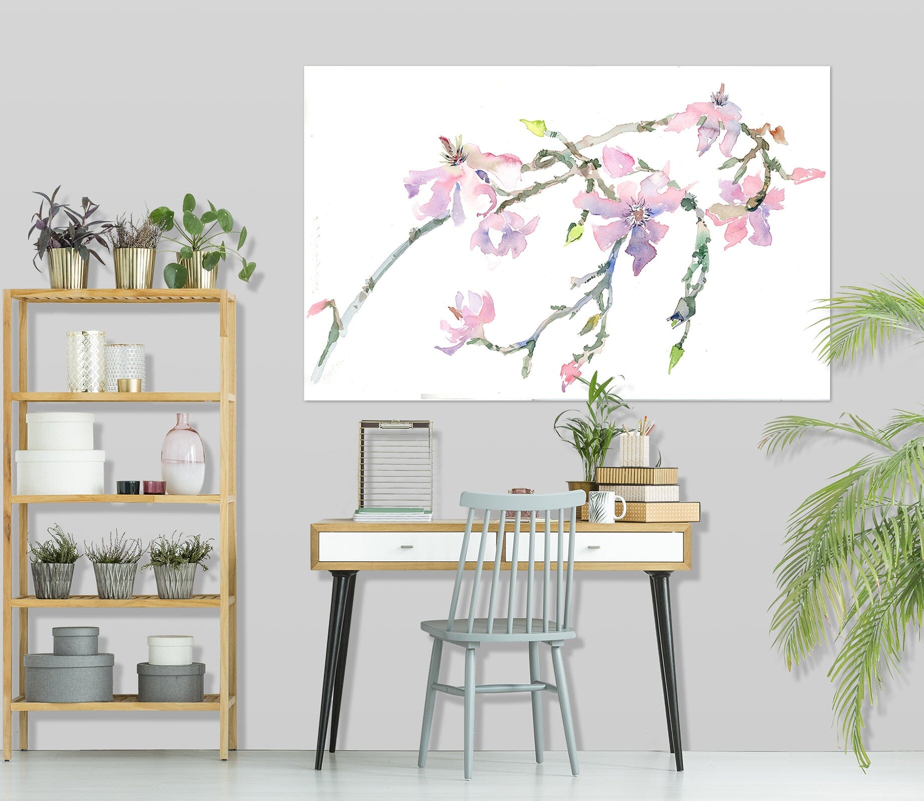3D Peach Blossom 007 Anne Farrall Doyle Wall Sticker Wallpaper AJ Wallpaper 2 