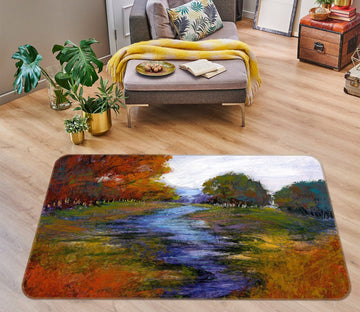 3D Forest River 1046 Michael Tienhaara Rug Non Slip Rug Mat Mat AJ Creativity Home 