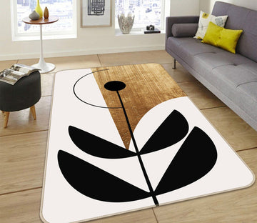 3D Nara Nero 1089 Boris Draschoff Rug Non Slip Rug Mat Mat AJ Creativity Home 