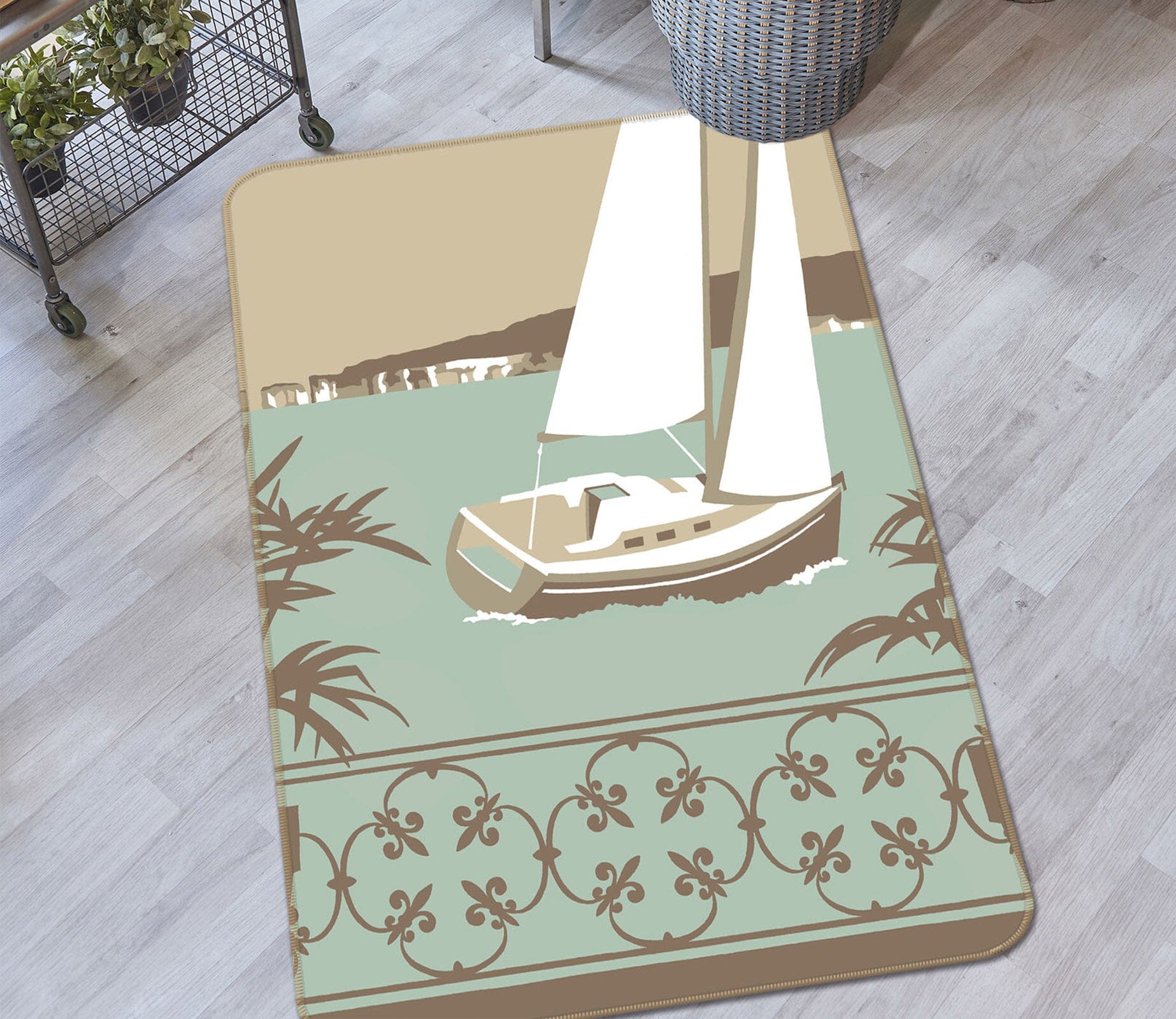 3D Sandbanks Balcony 1141 Steve Read Rug Non Slip Rug Mat Mat AJ Creativity Home 