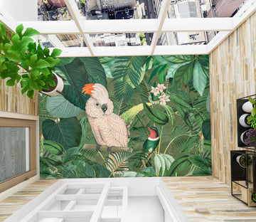 3D Leaves Parrot 104155 Andrea Haase Floor Mural