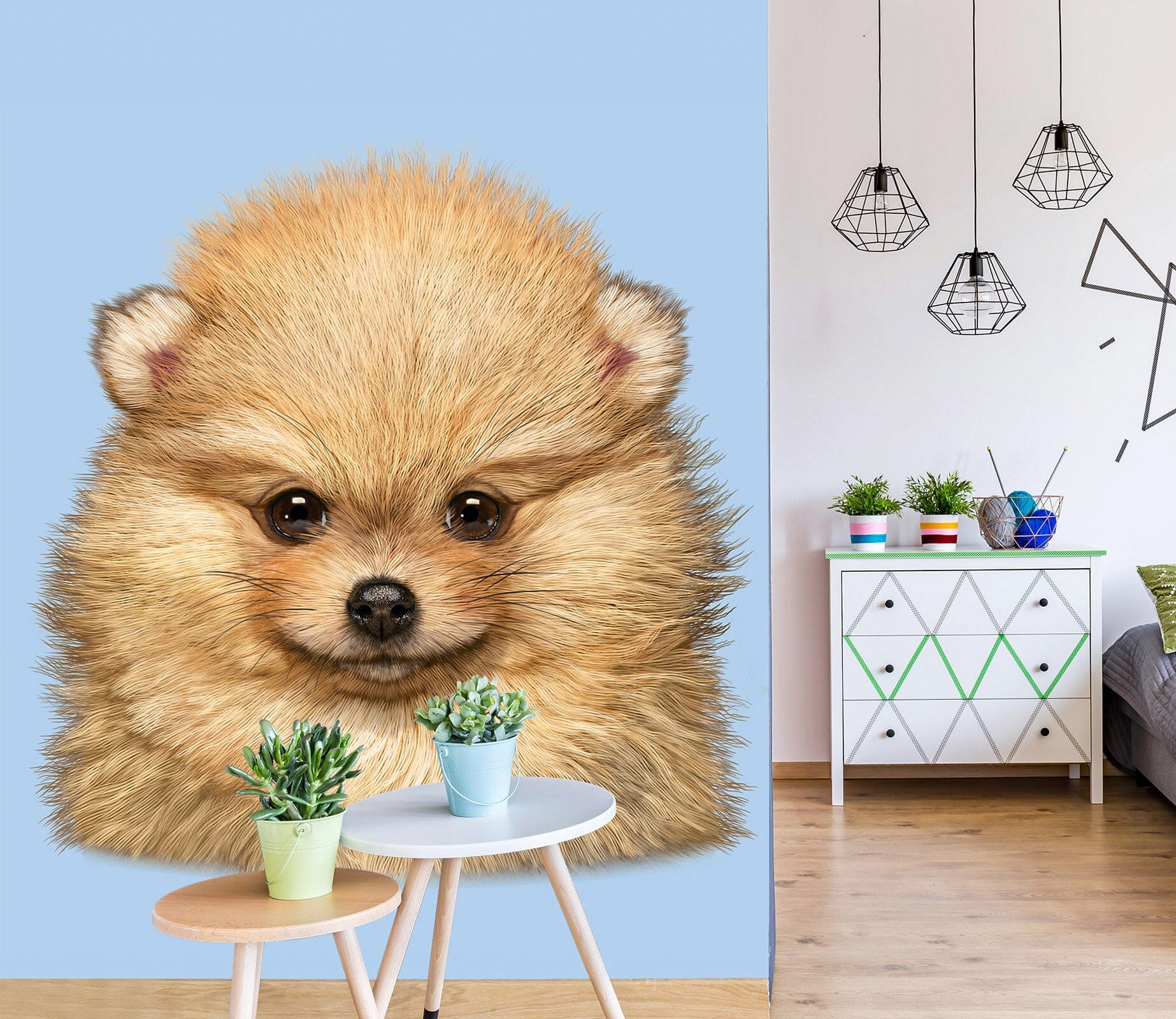 3D Cute Dog 1539 Wall Murals Exclusive Designer Vincent Wallpaper AJ Wallpaper 2 