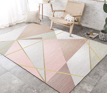 3D Colored Geometric Pattern WG317 Non Slip Rug Mat Mat AJ Creativity Home 