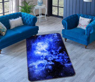3D Blue Starry Sky 26032 Non Slip Rug Mat