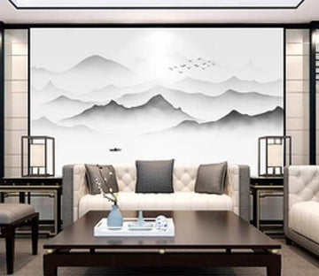 3D Misty Valley 394 Wall Murals Wallpaper AJ Wallpaper 2 