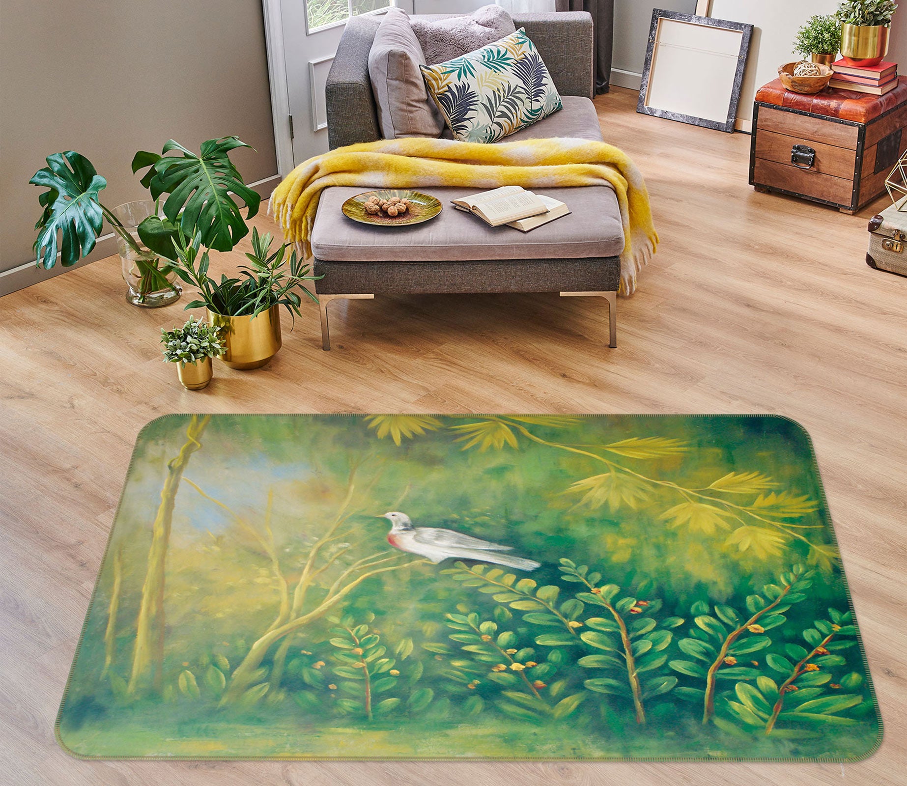 3D Grove Bird 75217 Non Slip Rug Mat