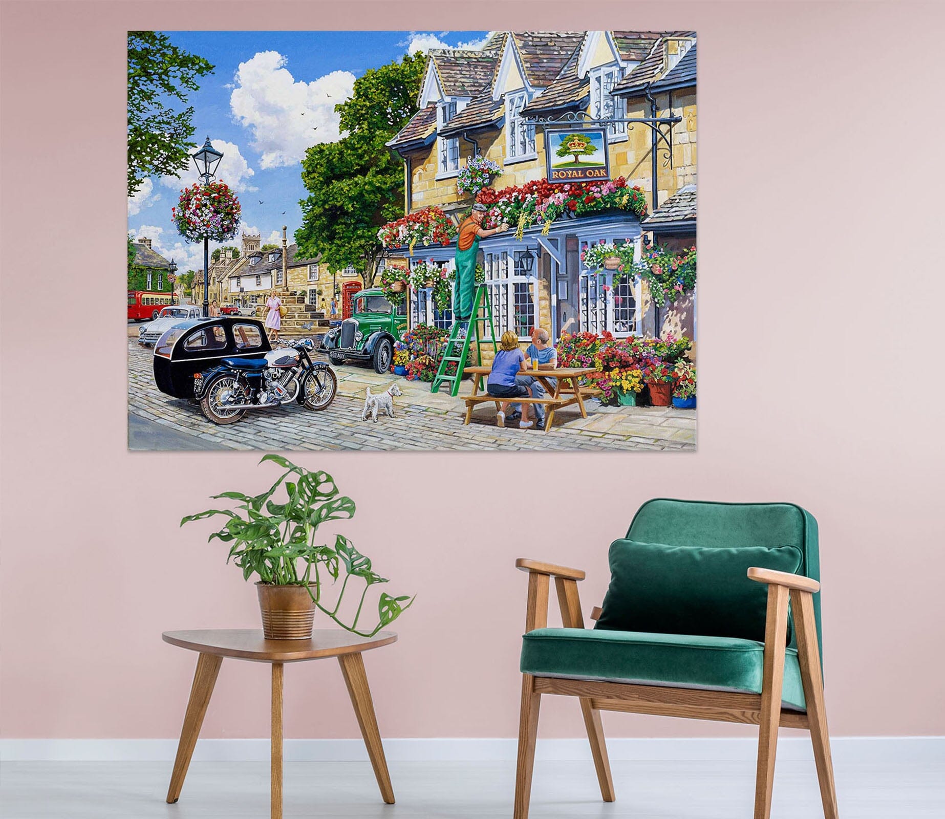 3D The Royal Oak 077 Trevor Mitchell Wall Sticker Wallpaper AJ Wallpaper 2 