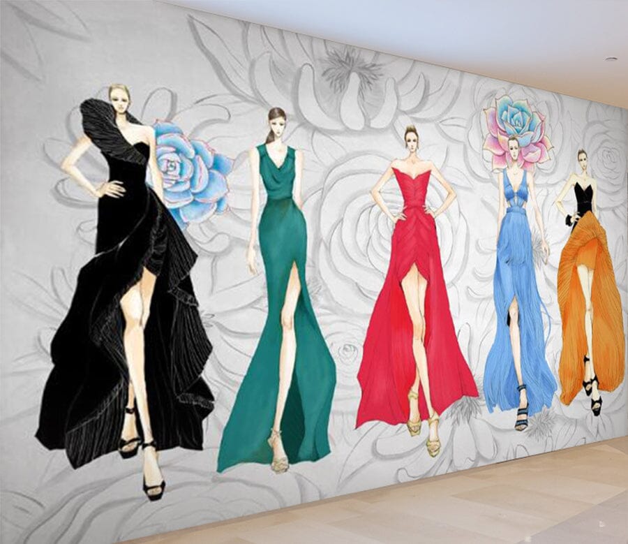 3D Colorful Dress 1599 Wall Murals Wallpaper AJ Wallpaper 2 