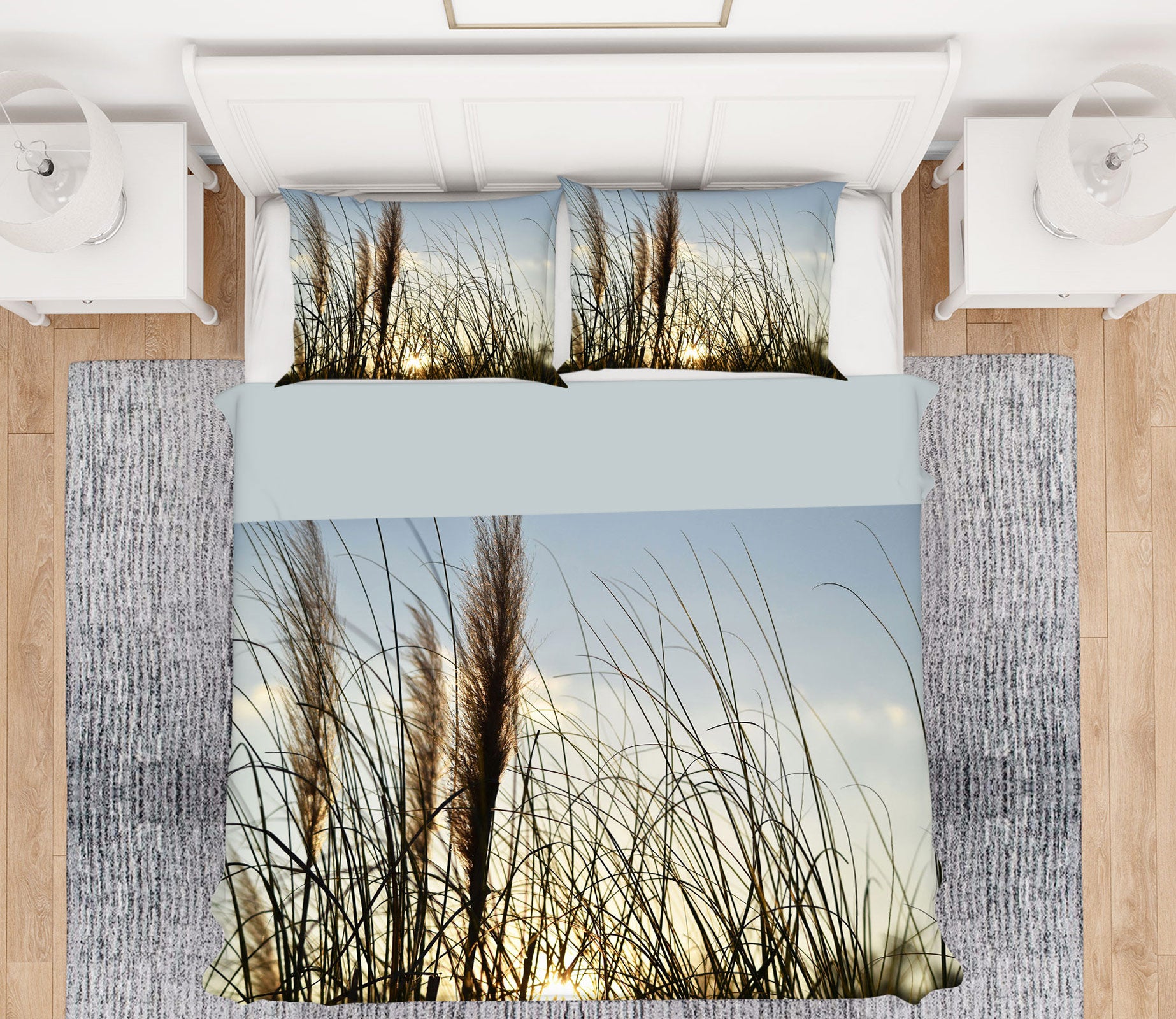 3D Reeds 13138 Bed Pillowcases Quilt