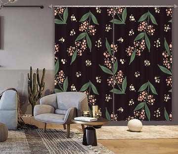 3D Branches Pattern 11130 Kashmira Jayaprakash Curtain Curtains Drapes