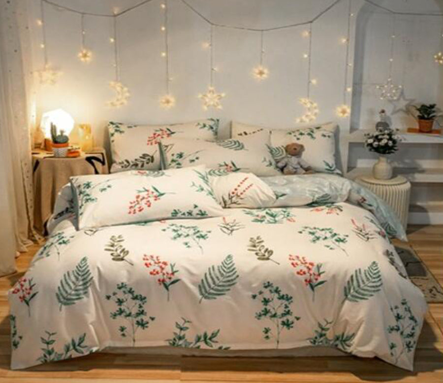 3D Leaves 40301 Bed Pillowcases Quilt