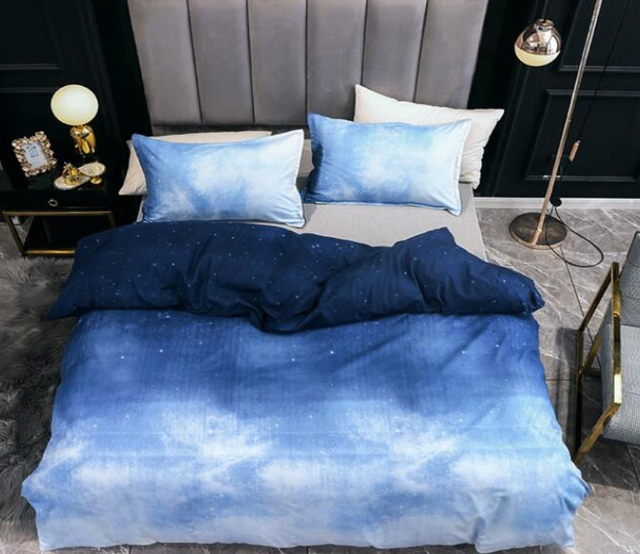 3D Blue Gradient 13068 Bed Pillowcases Quilt