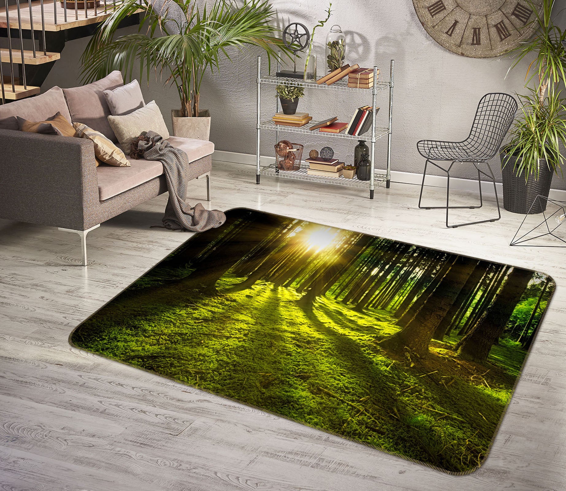 3D Forest 36181 Non Slip Rug Mat