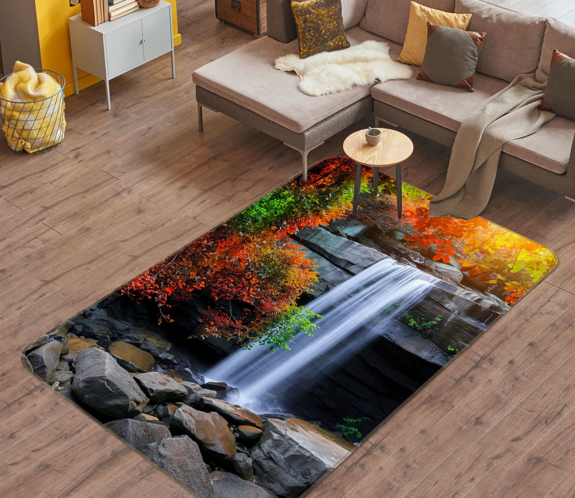 3D Waterfall 26138 Non Slip Rug Mat