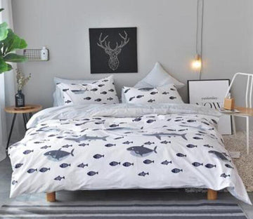 3D Many Fish 20207 Bed Pillowcases Quilt