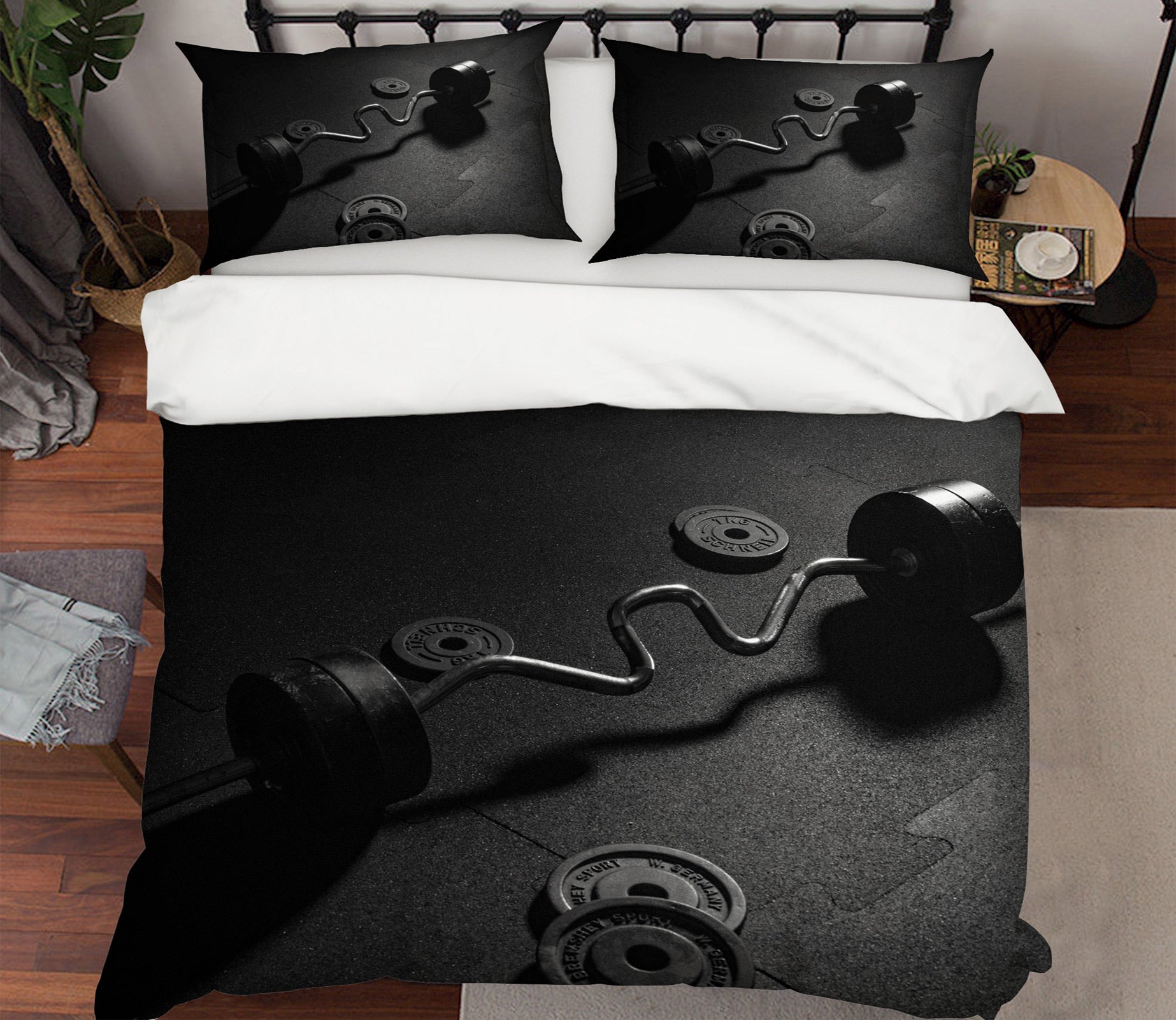 3D Weightlifting 14092 Bed Pillowcases Quilt