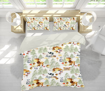 3D Cartoon Fox 228 Uta Naumann Bedding Bed Pillowcases Quilt Quiet Covers AJ Creativity Home 