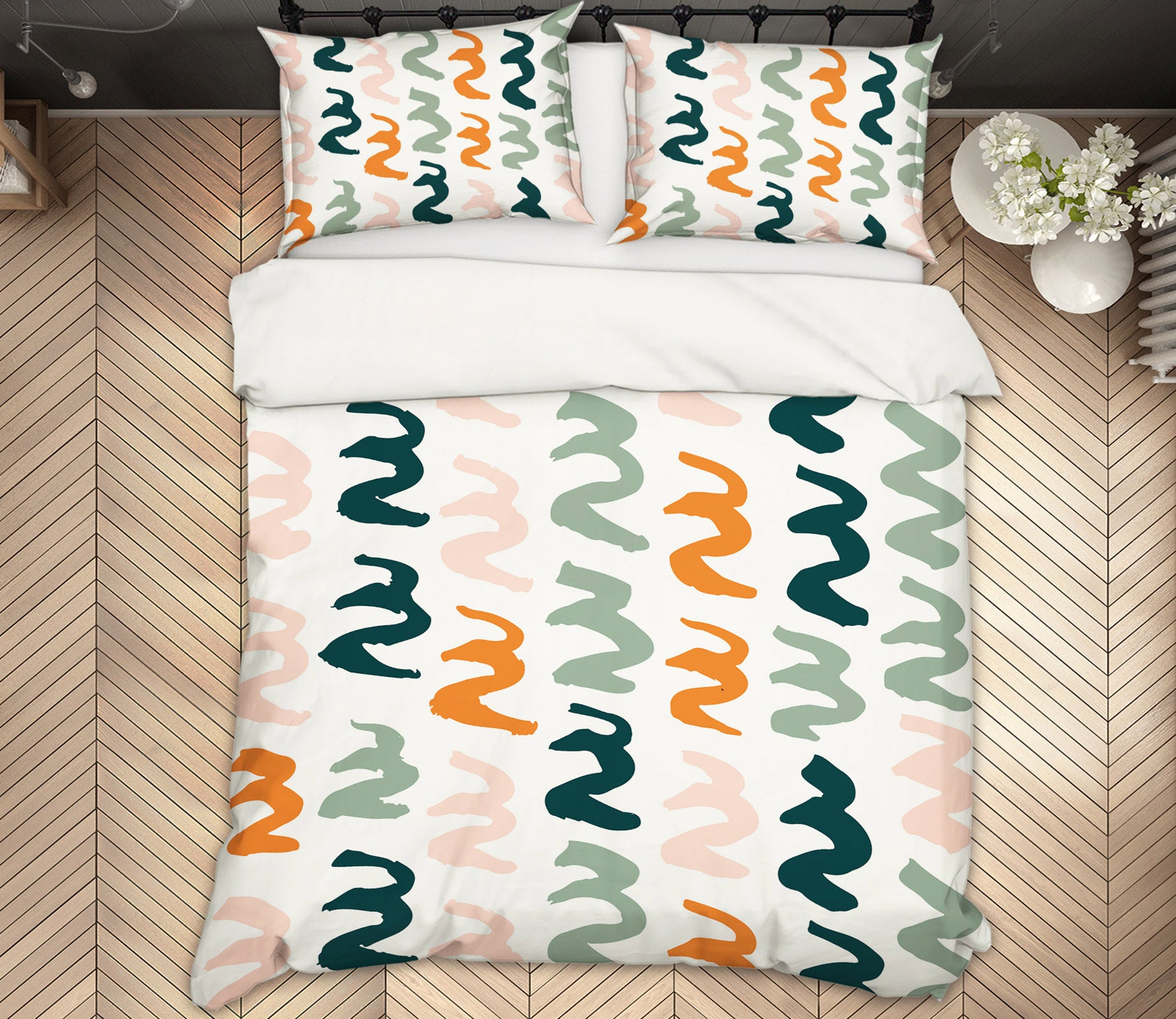 3D Colorful Wavy Curve 109162 Kashmira Jayaprakash Bedding Bed Pillowcases Quilt
